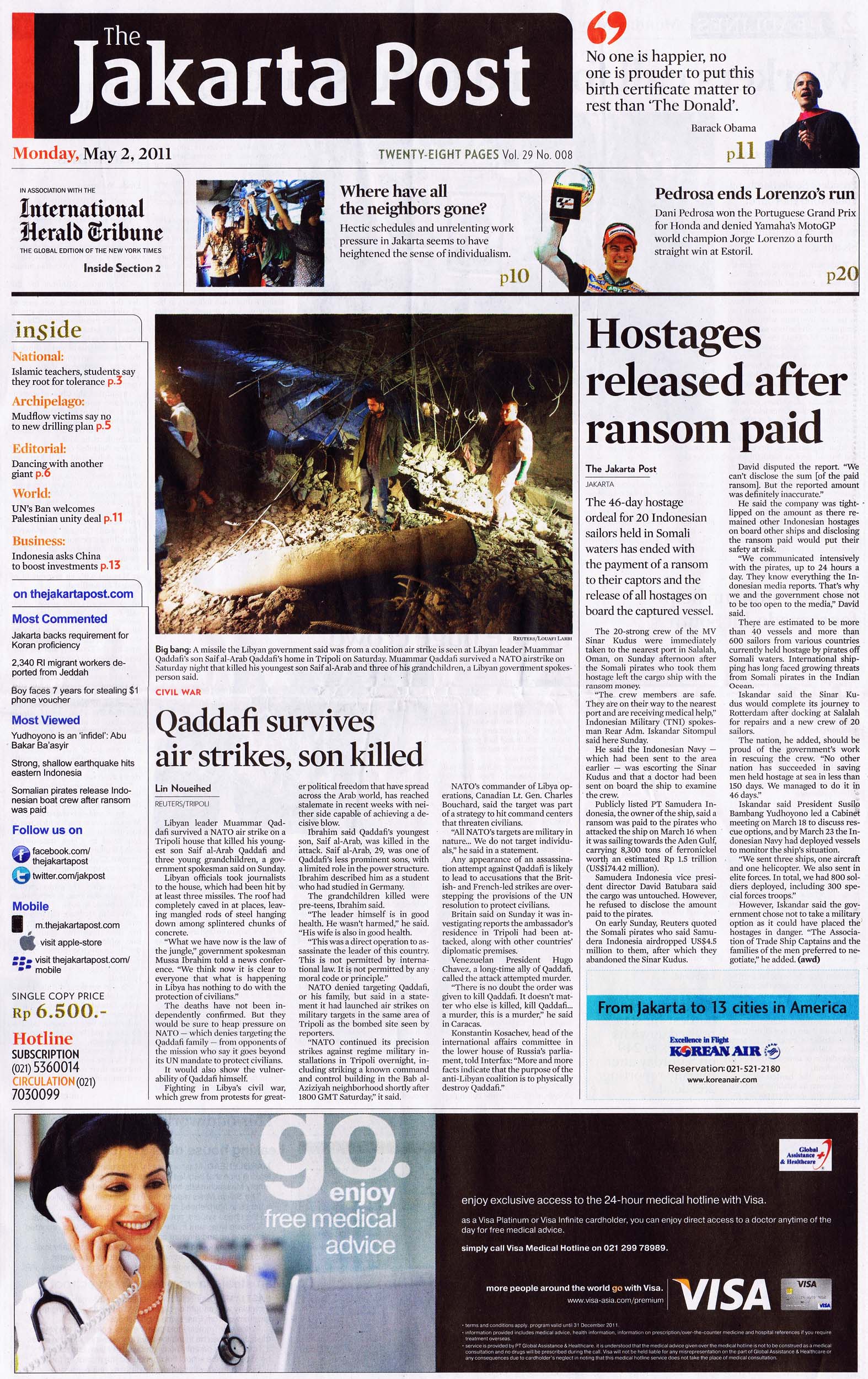 The Jakarta Post – 2 Mei 2011 (Full Articles) | pressclips.info
